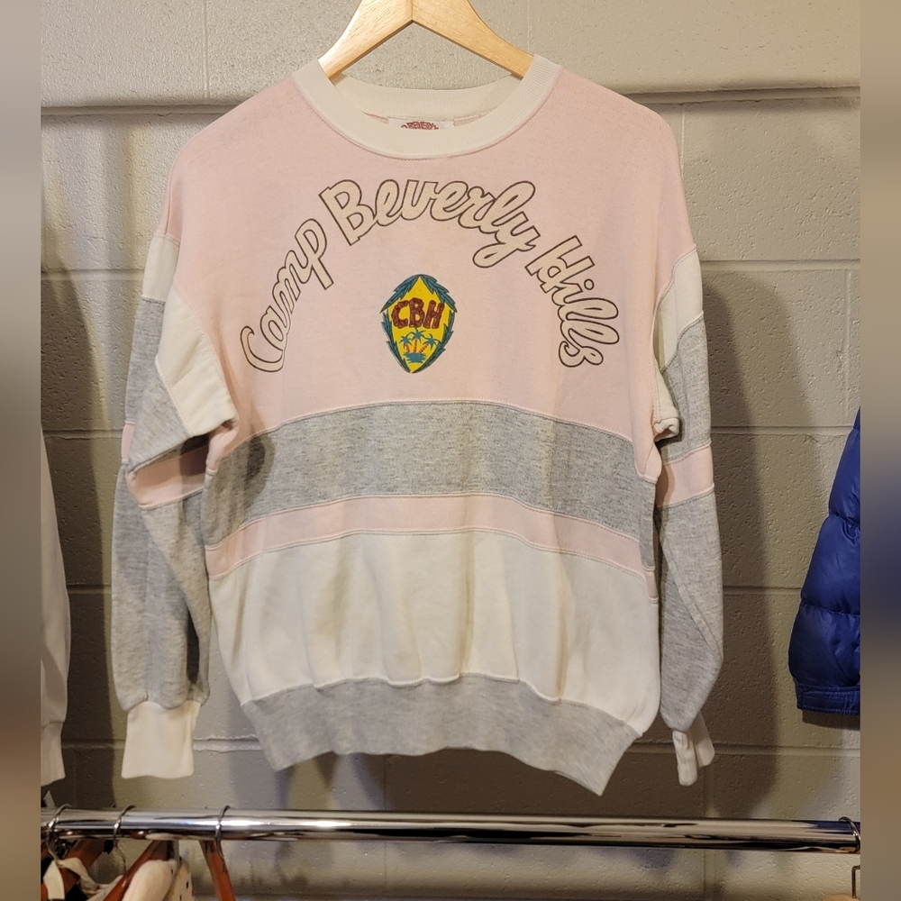 Size M-Vintage 80s Camp Beverly Hills Sweatshirt